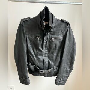 Mango Jeans Black Bomber Style Jacket